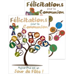 CARTE FELICITATIONS POUR TA COMMUNION